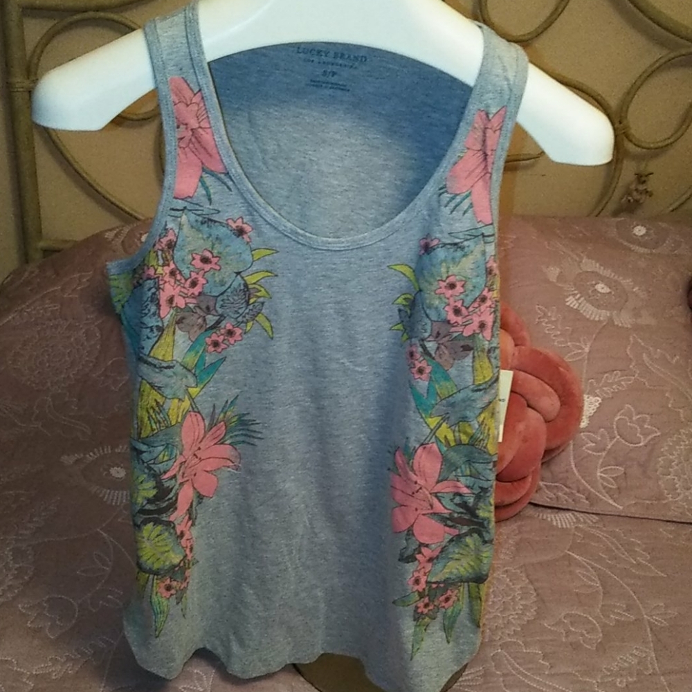 Lucky 🍀 Brand Floral  ❇️ Tank - Picture 2 of 8